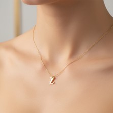 TabiTela 14 ayar altın kolye ucu LV GM9595 0.5 gr