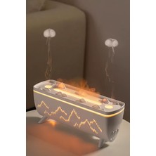 Hava Nemlendirici ve Yağ Difüzörü - Aromaterapi Makinesi - 3 Renk LED Işık