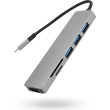 Büro Ev Ofis Cihazları Için HDMI 6hub Çevirici