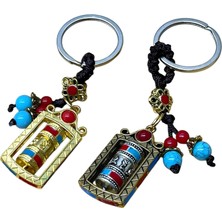 Feng Shui Şans Çarkı Anahtarlık Misttik Spiritüel Aksesuar Enerji Dengesi Koruma Metal Tılsımlı Uğur Sembolü