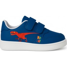 Kırmızı Dinazor Roar Baskılı Erkek Çocuk Spor Ayakkabı Sneaker