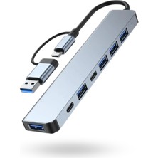 Büro Ev Ofis Cihazları Için Usbc-7hub USB Çevirici