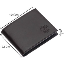 Westpolo Hakiki Deri Bozuk Para ve Kart Bölmeli Erkek Cüzdanı - Kahverengi