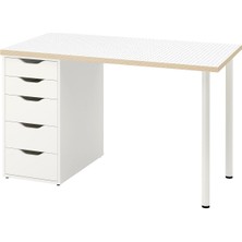 Çalışma Masası, Siyah-Beyaz, 120X60 cm