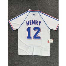 Henry 12 Fransa Yakalı 1998 Nostalji Oversize Beyaz Forması