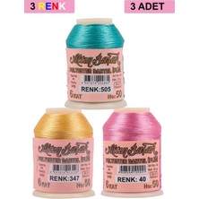 3 Adet Altınbaşak Oya ve Dantel Ipi 20 gr - Royaleks - No: 347 - 040 - 505