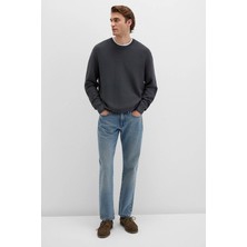 Mavi Bisiklet Yaka Antrasit Kazak 0710197-80106