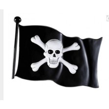 Plastık Korsan Bayrak 45X35 cm