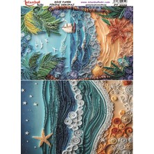 Pirinç Dekopaj Kağıdı 30X42CM PT-3529 Deniz