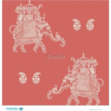 Ehobici Diamond Pirinç Dekopaj Kağıdı - 130 - 30X30
