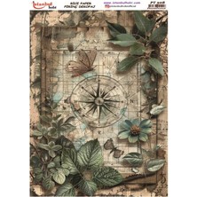 Ehobici İstanbul Hobi 30 x 42 cm Pirinç Dekopaj Kağıdı PT-508 Karışık Renk Dayanıklı ve Yüksek Kalite