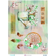 Diamond Pirinç Dekopaj Kağıdı - 3329