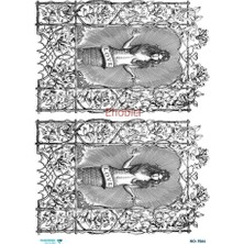 Ehobici Diamond Pirinç Dekopaj Kağıdı - 1564