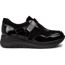 Deery Kadın Siyah Rugan Günlük Ayakkabı - N0302ZSYHC01