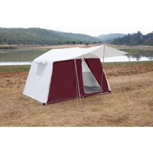 Zeycamping 2 Odalı 4 Mevsimlik Akrilik Kumaş Kamp Orman Dağcı Barınak 7 Kişilik Çadır