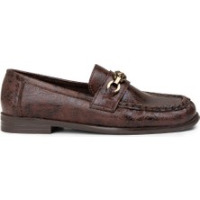 Deery Kadın Kahverengi Loafer Ayakkabı - K0012ZKHVC01