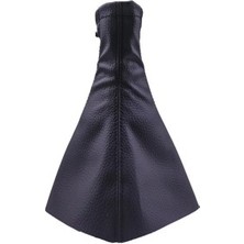 Tüm Araçlara Uyumlu Vites Körüğü Siyah Deri Siyah Dikiş