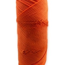 Fırsatkolik Makrome İpi 3mm Polyester Turuncu Simli