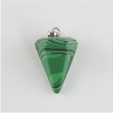 Malahit Pandül Doğaltaş Kolye Ucu