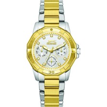 Slazenger Kadın Kol Saati | Çelik Bilezikli Altın Detaylı Şık & Fonksiyonel Tasarım