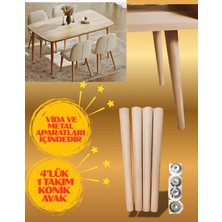 55CM-60CM-65CM 4lük Ham Konik Masa Sehpa Sandalye Ayağı