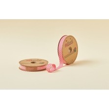 Fırsatkolik Biye Ekoseli Katlı E03 Kırmızı 2 cm 25 Metre %65 Koton %35 Polyester