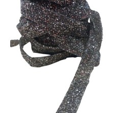 Silikonlu Yapıştırma Taş 1 cm Siyah 1 Metre