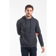 Süperlife Erkek Kapşonlu Regular Fit Ince Sweatshirt Spr 20K55