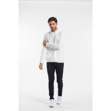 Süperlife Erkek Kapşonlu Regular Fit Ince Sweatshirt Spr 20K55