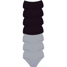 7 Adet Tutku Kadın Yüksek Bel Bato Kalın Lastik Külot S3