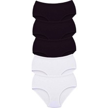 5 Adet Tutku Kadın Yüksek Bel Bato Kalın Lastik Külot S5