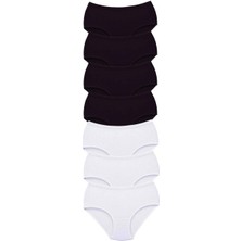 7 Adet Tutku Kadın Yüksek Bel Bato Kalın Lastik Külot S4