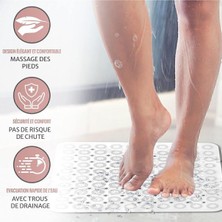 2 Adet Kaydırmaz Duşakabin Banyo ve Duş Paspası Kare Masajlı Vantuzla Yapışır 54 x 54 cm M-150