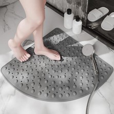 2 Adet Banyo Küvet Paspas Duş Köşe Vantuzlu Gider Delikli Duş ve Küvet Için 54X54 cm M-163