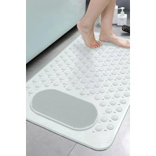 2 Adet Masajlı Vantuzlu Banyo Paspası & Kaydırmaz Zemin Duşakabin Paspası 36X70 cm M-162
