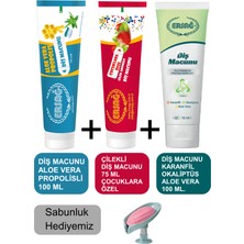 Diş Macunu ( Aile Paketi) 3'lü - Sabunluk Hediyemiz 204-08