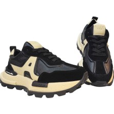 Guja Erkek Kalın Kaydırmaz Kauçuk Taban Bağcık Kapamalı Renk Detaylı Sneakers Ayakkabı