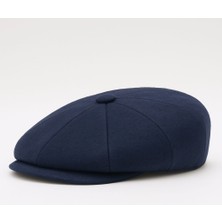 Erkek Kaşe Düğmeli Kışlık Kasket Şapka (Arkası Lastikli)