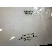 Limoges France 26 cm Çapında Porselen Dekor Tabağı -8706512