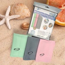 İz Bırakmayan Mikrofiber Temizlik Bezi 3'lü Set Cam ve Ayna Silme Toz Alma Temizlik Bezi