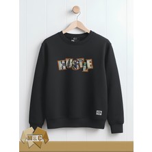 M.ç Premium Original Erkek Sweatshirt Uzun Kollu Mevsimlik Baskılı Özel Tasarım  Hustle Dtf Baskılı Hodie