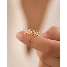 Küçük Yusufçuk 14 Ayar Altın Küpe