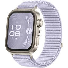 Forzacase Huawei Watch Fit 4 / Fit 4 Pro ile Uyumlu Wave Desen Hasır Örgü Cırtlı Kordon Kayış - FC1127