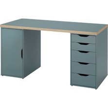 Çalışma Masası, Turkuaz, 140X60 cm