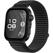 Forzacase Huawei Watch Fit 4 / Fit 4 Pro ile Uyumlu Wave Desen Hasır Örgü Cırtlı Kordon Kayış - FC1127