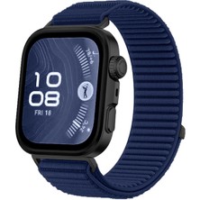 Forzacase Huawei Watch Fit 4 / Fit 4 Pro ile Uyumlu Wave Desen Hasır Örgü Cırtlı Kordon Kayış - FC1127