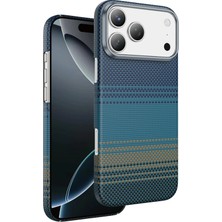 Apple iPhone 17 Pro Max Kılıf Magsafe Şarj Özellikli Ultra Slim Aramid Karbon Fiber Kevlar Kapak