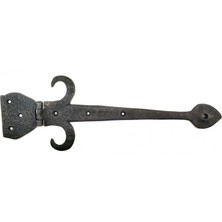 Antika Tarz Dekoratif Pirinç Kuyruklu Çanak Menteşe - 137X390 Mm, Oksit