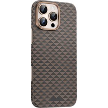 iPhone 16 Pro Max Kılıf Magsafe Şarj Özellikli 0,5 Süper Ince Aramid Karbon Fiber Paris Kevlar