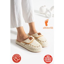 Albishoes Kadın Ev Terliği Kaydırmaz Taban Kışlık Kadın Ev Terliği Çeyiz Bohça Terliği Rahat Taban